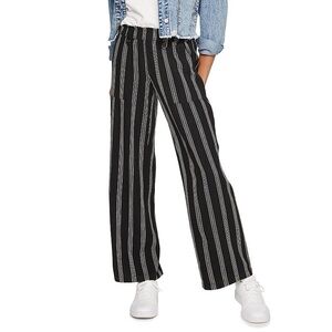 SO- NWT Striped Linen Blend Wide Leg Pants- Sz. M
